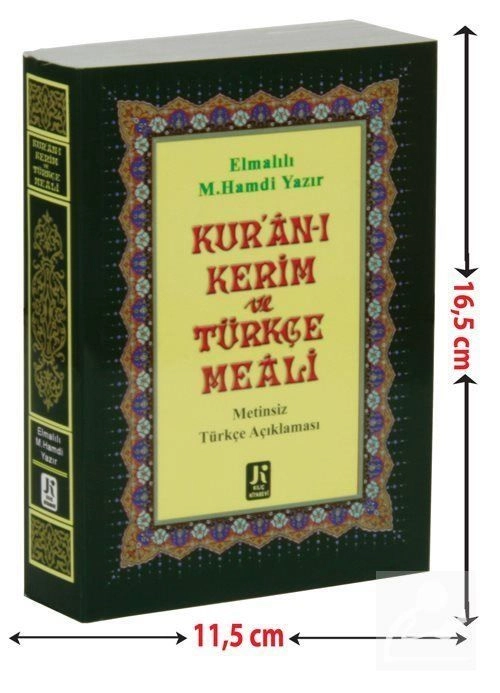 Kuranı Kerim Türkçe Meali, Metinsiz Türkçe Açıklaması, 12x16 Cm