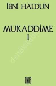 Mukaddime Birinci Cilt, Onur Yayınları