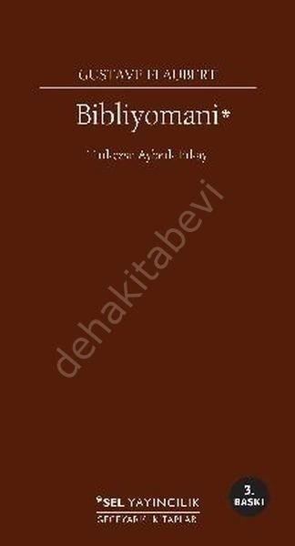 Bibliyomani, Gustave Flaubert, Sel Yayıncılık