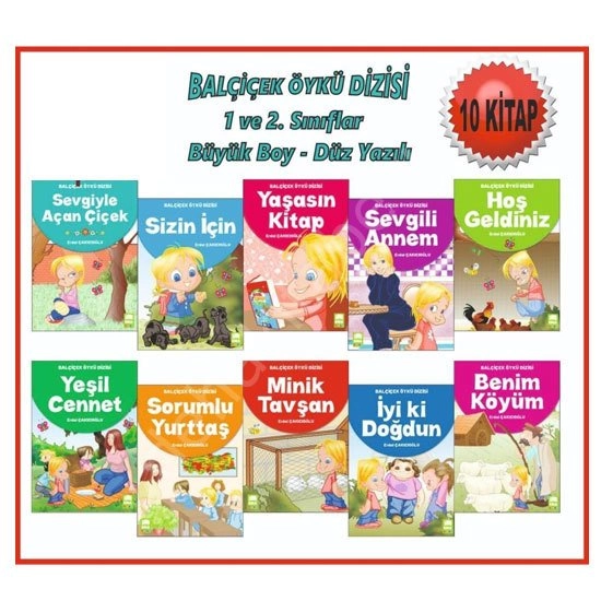 Balçiçek Öykü Seti (10 Kitap Takım) 1.ve 2. Sınıflar İçin