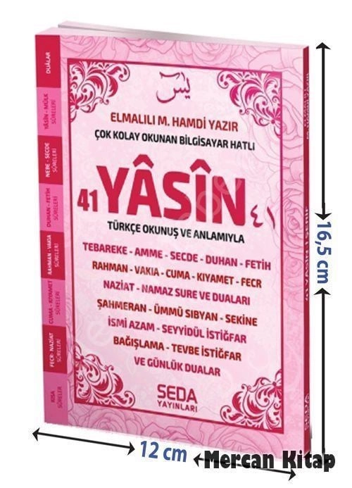 Çanta Boy Gül Desenli Pembe Renk Yasini Şerif Kod: 188, Seda Yayınları