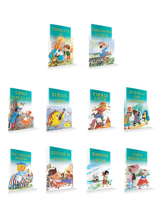 Pırlanta Masallar Dizisi (10 Kitap) 1.Sınıf, Damla Yayınevi