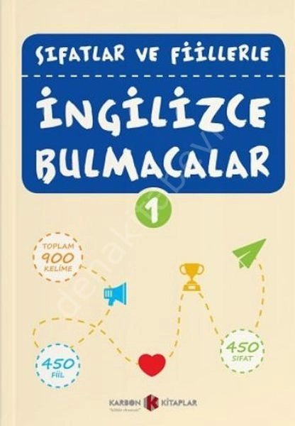 Sıfatlar ve Fiillerle İngilizce Bulmacalar - 1, Karbon Kitaplar