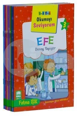 Okumayı Seviyorum 1. Ve 2. Sınıf Düz Yazılı Küçük Boy 10 Kitap, Ema Çocuk