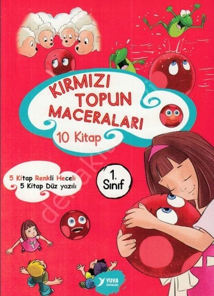 1.Sınıf Kırmızı Topun Maceraları (Heceli - Düz), Yuva Yayınları