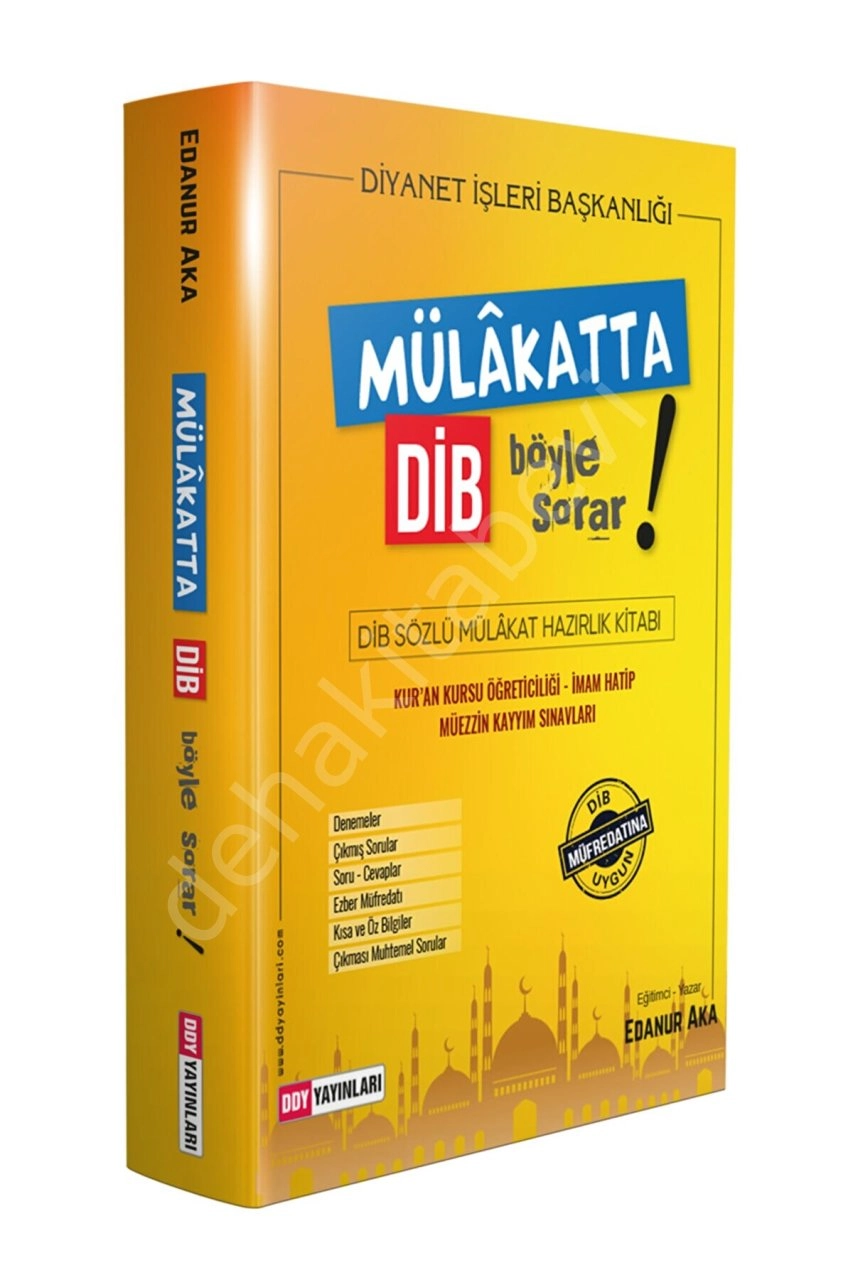 Mülakatta DİB Böyle Sorar, Edanur Aka, DDY Yayınları