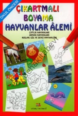 Okul Öncesi Çıkartmalı Boyama - Hayvanlar Alemi, Uysal Yayınevi