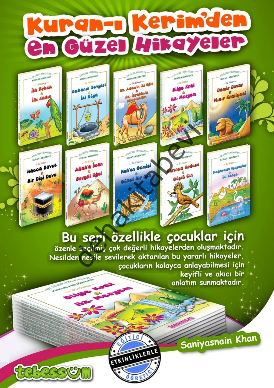 Kuran-ı Kerim'den En Güzel Hikayeler Seti, 10 Kitap