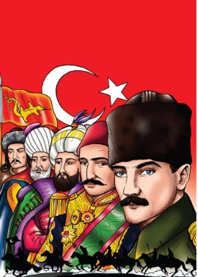 Şanlı Türk Devletleri Hun İmparatorluğundan Türkiye Cumhuriyetine - Çizgi Roman-