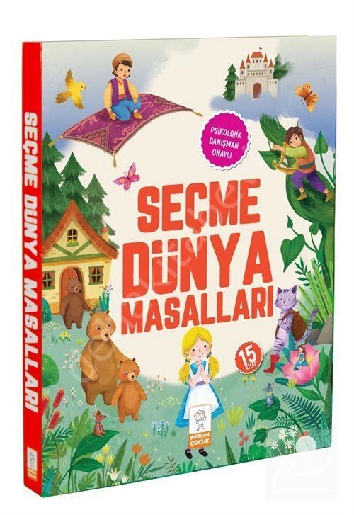 Seçme Dünya Masalları Resimli (15 Kitap Set) (5, 6, 7 Yaş ve Üstü)
