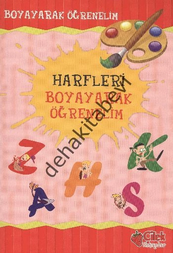 Harfleri Boyayarak Öğrenelim, Çilek Kitaplar