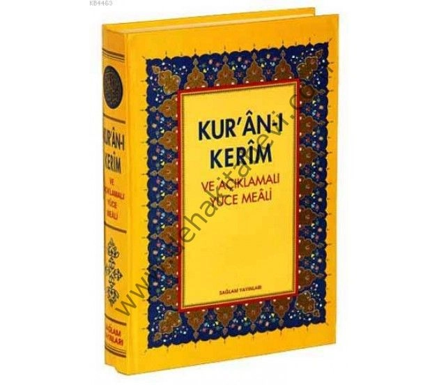 Kuranı Kerim Açıklamalı Yüce Meali ve Türkçe Okunuşu; (Orta boy 3lü me, Sağlam Yayınevi