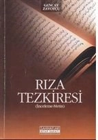 Rıza Tezkiresi, Gencay Zavotçu, Sahhaflar Kitap Sarayı