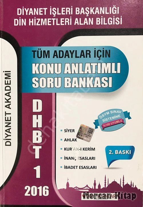 DHBT 1 Tüm Adaylar İçin Konu Anlatımlı Soru Bankası 2016, Dhbt & Mbsts