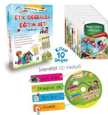2. Sınıf Etik Değerler Eğitim Seti (10 Kitap + HDS) 2.Sınıf