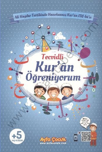 Tecvidli Kuran Öğreniyorum (Ayfa-161M, Orta Boy, Mavi)
