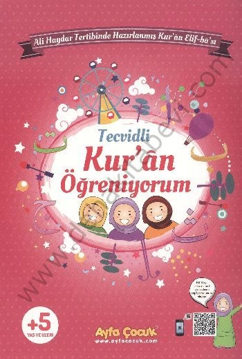 Tecvidli Kuran Öğreniyorum (Ayfa-161P, Orta Boy, Pembe)