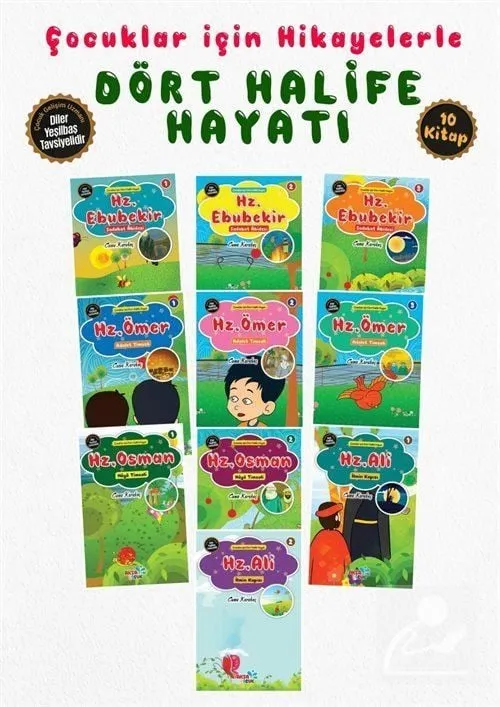 Çocuklar İçin Hikayelerle Dört Halife Hayatı (10 Kitap Set), Cuma Karakoç
