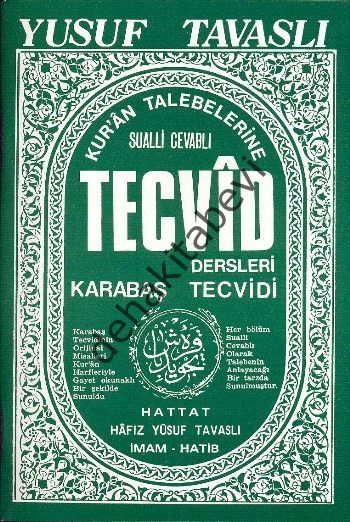 Tecvid Karabaş Açıklamalı (Küçük)B21, Tavaslı Yayıncılık