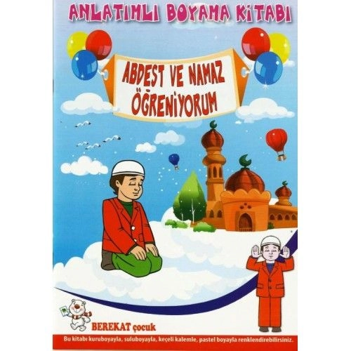 ABDEST VE NAMAZ ÖĞRENİYORUM BOYAMA KİTABI