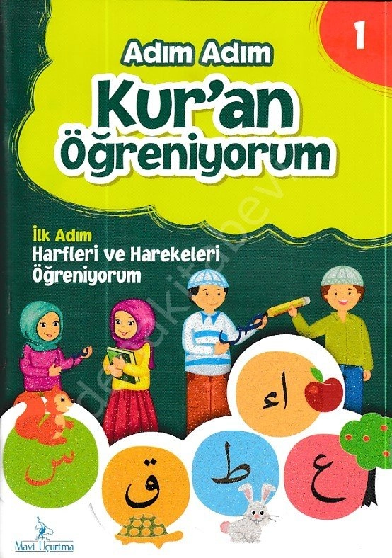 Adım Adım Kuran Öğreniyorum 3 Kitap+1 Dvd, Mavi Uçurtma Yayınları