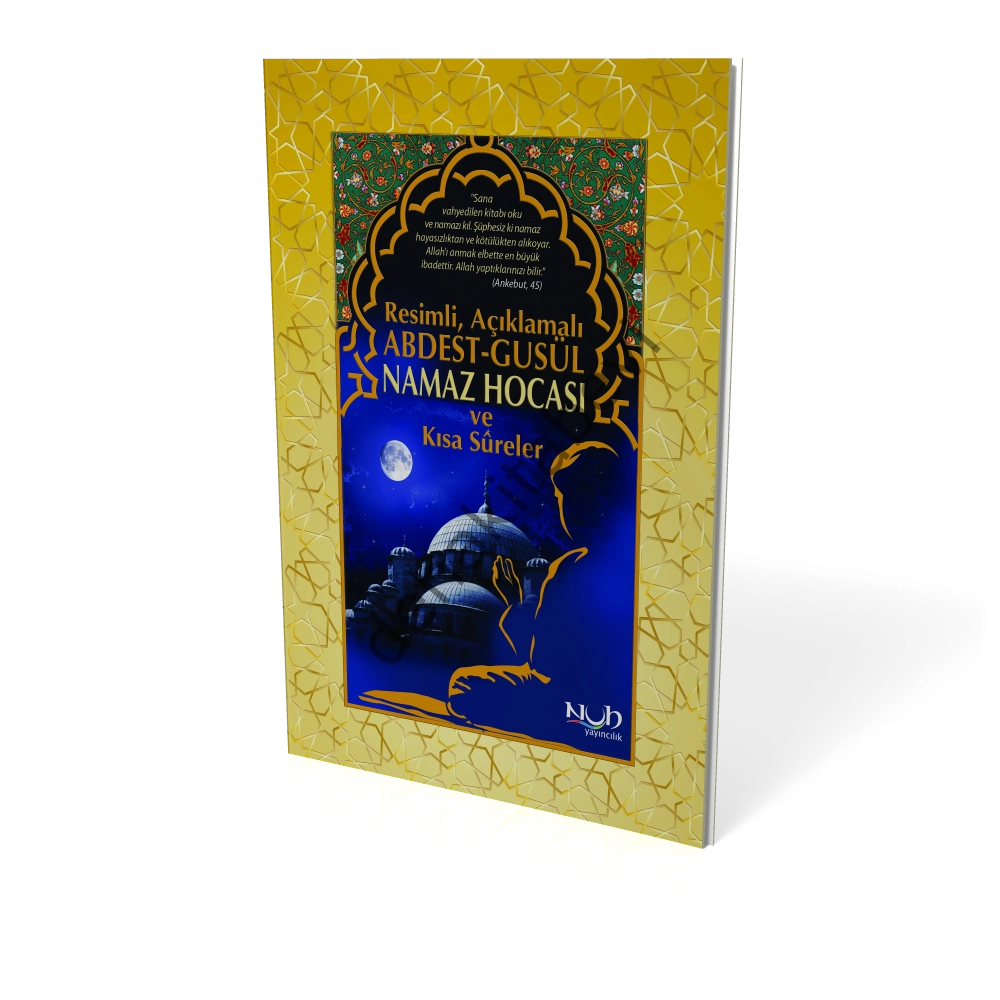 Resimli Açıklamalı Abdest-Gusül Namaz Hocası ve Kısa Sureler