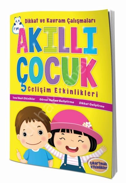 Akıllı Çocuk Gelişim Etkinlikleri Dikkat ve Kavram Çalışmaları 3+ Yaş, Ema Çocuk