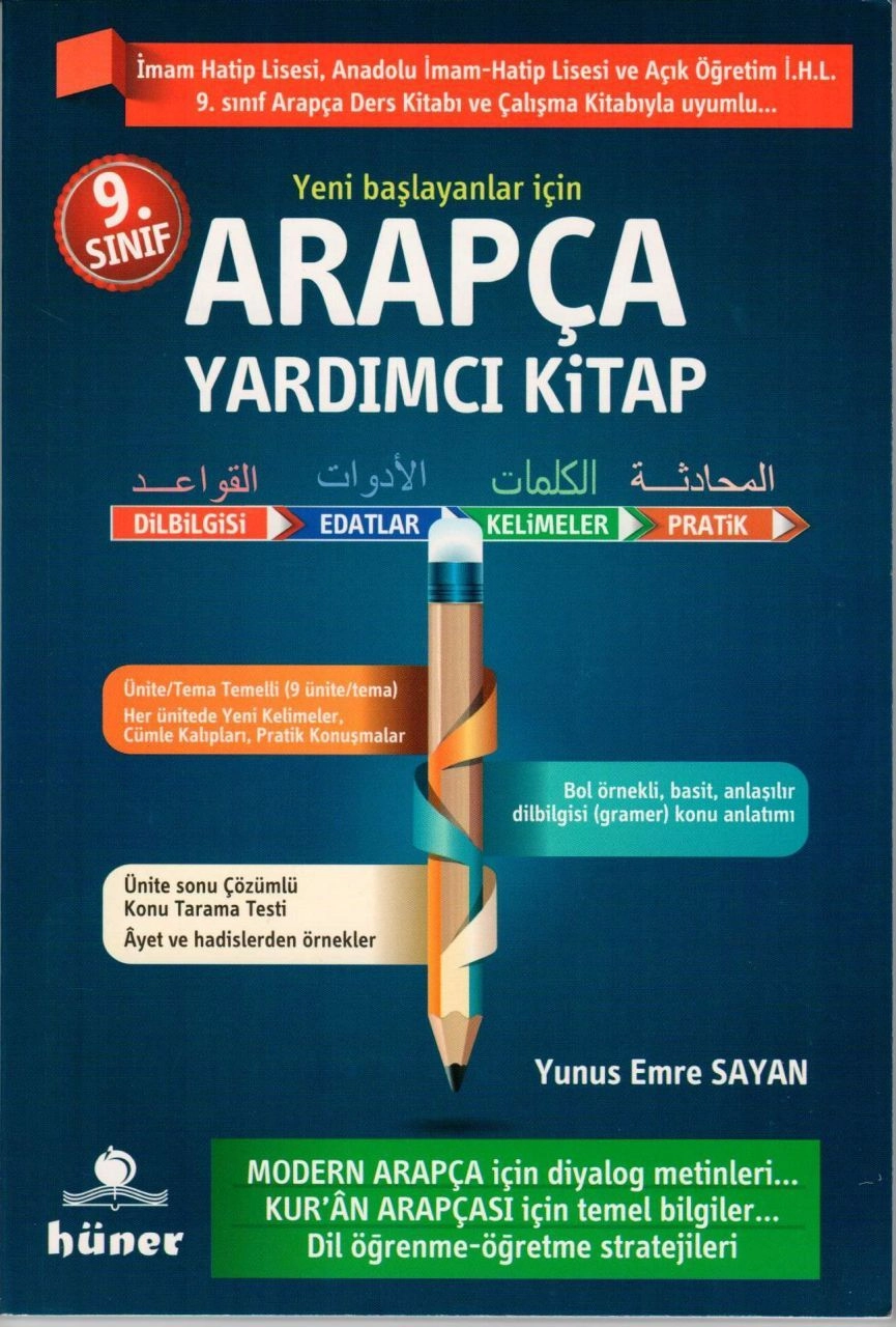 9. Sınıf Arapça Yardımcı Kitap, Yunus Emre Sayan, Hüner Yayınları