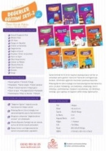 1. Sınıflar İçin Değerler Eğitimi 2.Set (10 Kitap), Ömer Faruk Paksu