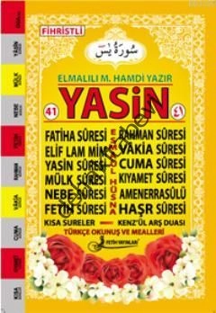 Yasin Türkçe Okunuşlu Mealli (Orta Boy-Kod:f018), Fetih Yayınları