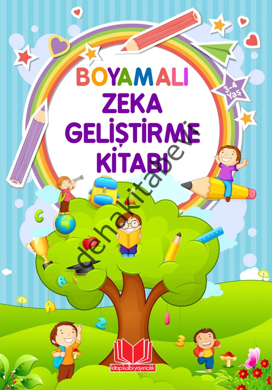 Boyamalı Zeka Geliştirme 3-4 Yaş, Kitapkalbi