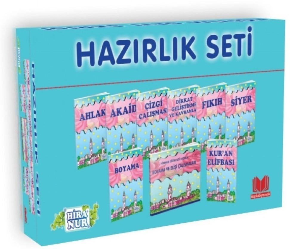 Yeni Hiranur Hazırlık Seti (10 Kitap + 4 Karne), Ahmet Akdere