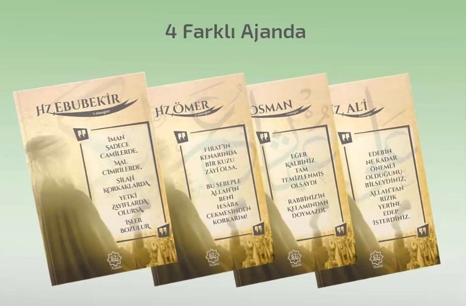 Dört Halife Ajandası, 4 Ajanda Takım