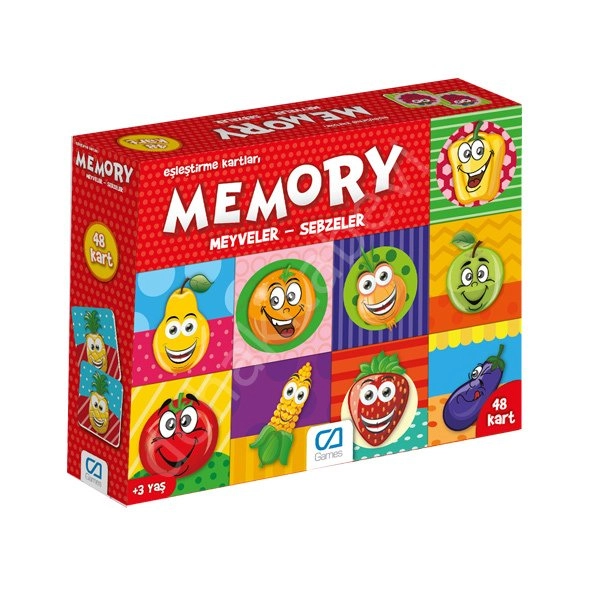 MEMORY Meyveler - Sebzeler (CA.5040, Ca Games