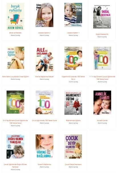 Adem Güneş Çocuk Eğitimi Kitap Seti 15 kitap