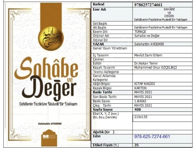 Sahabe ve Değer, Selahattin Aydemir