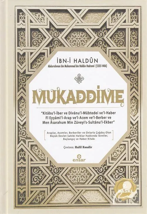 Mukaddime İbni Haldun Ensar Neşriyat