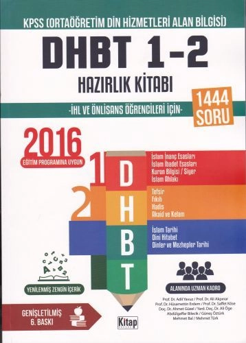 Dhbt 1-2 hazırlık kitabı, Kitap Dünyası Yayınları