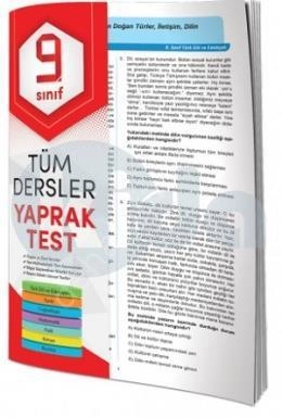 Tüm Dersler Yaprak Test-9.Sınıf, Element