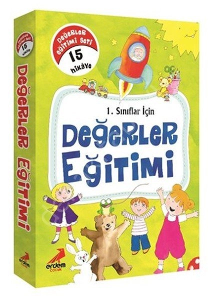 1. Sınıflar İçin Değerler Eğitimi (15 Hikaye Etkinlik Kitabı), Erdem Çocuk
