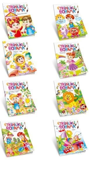 Okul Öncesi Etkinlikli Boyama (8 Kitap), Minik Damla Yayınları